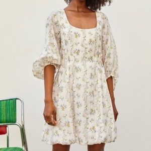 Brock x H&M Collection Balloon Floral Dress XS